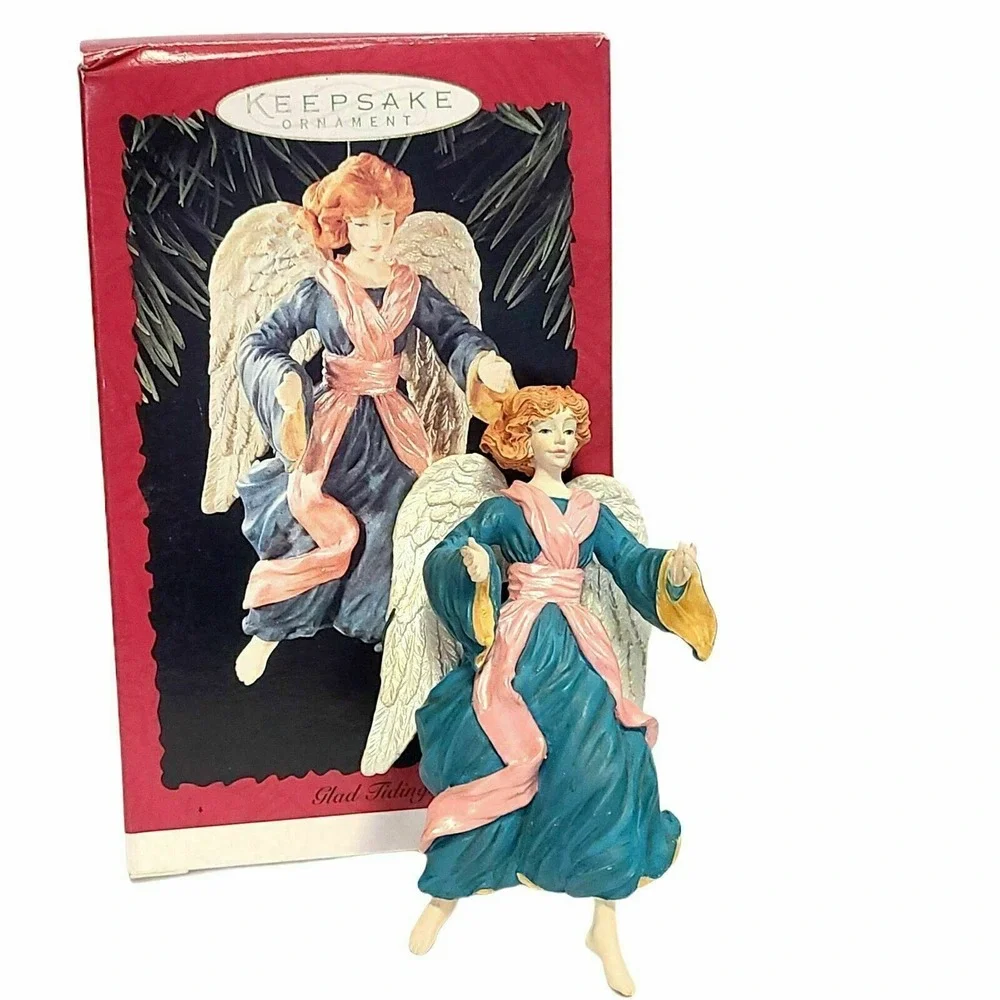 Glad Tidings‎ 1996 Hallmark Keepsake Ornament Nativity Angel Sculptor Joyce Lyle